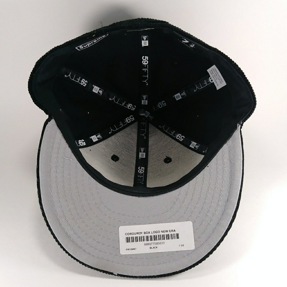 Rare Supreme Unisex Corduroy Box Logo New Era Cap - Picture 6 of 7